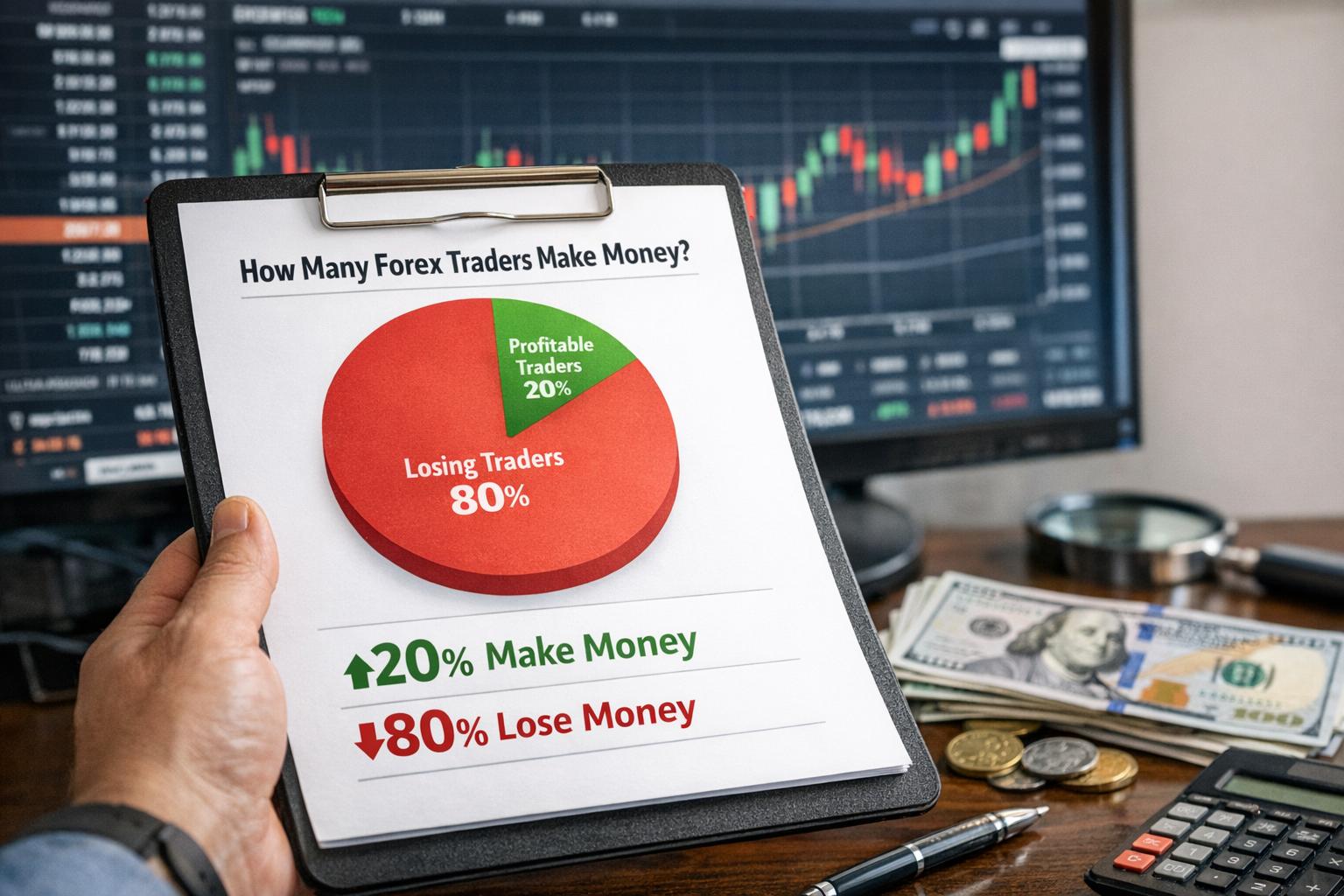 How high percentage of forex traders make money?