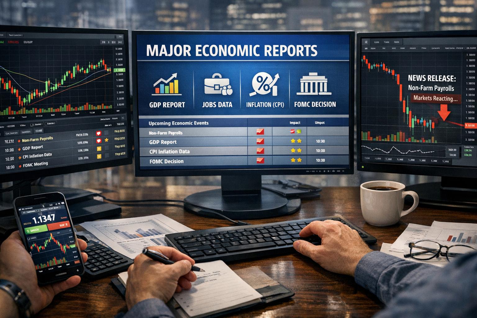 How to Trade Forex Around Major Economic Reports